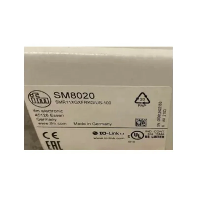 

IFM SM8020 Electromagnetic flowmeter