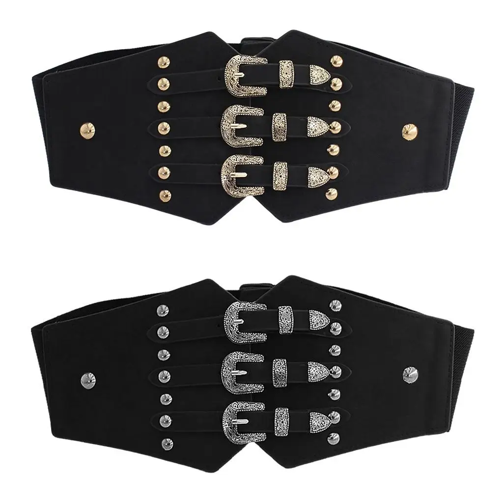 

Women Waist Belt Alloy Buckle PU Leather Fashion for Ladies Shirt Waistbelt