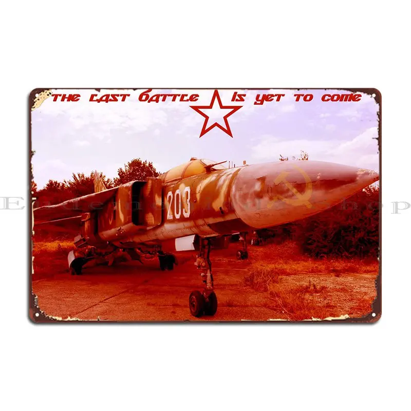 

Forgotten Birds - Mig 23 Metal Plaque Plaques Funny Designing Cinema Designer Tin Sign Poster