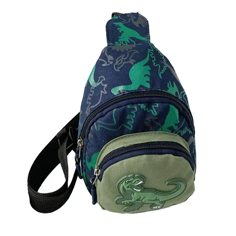 

Детская сумка через плечо с мультипликационным динозавром, наплечная сумочка-слинг, миниатюрная сумка на ремне для детей, кошелек