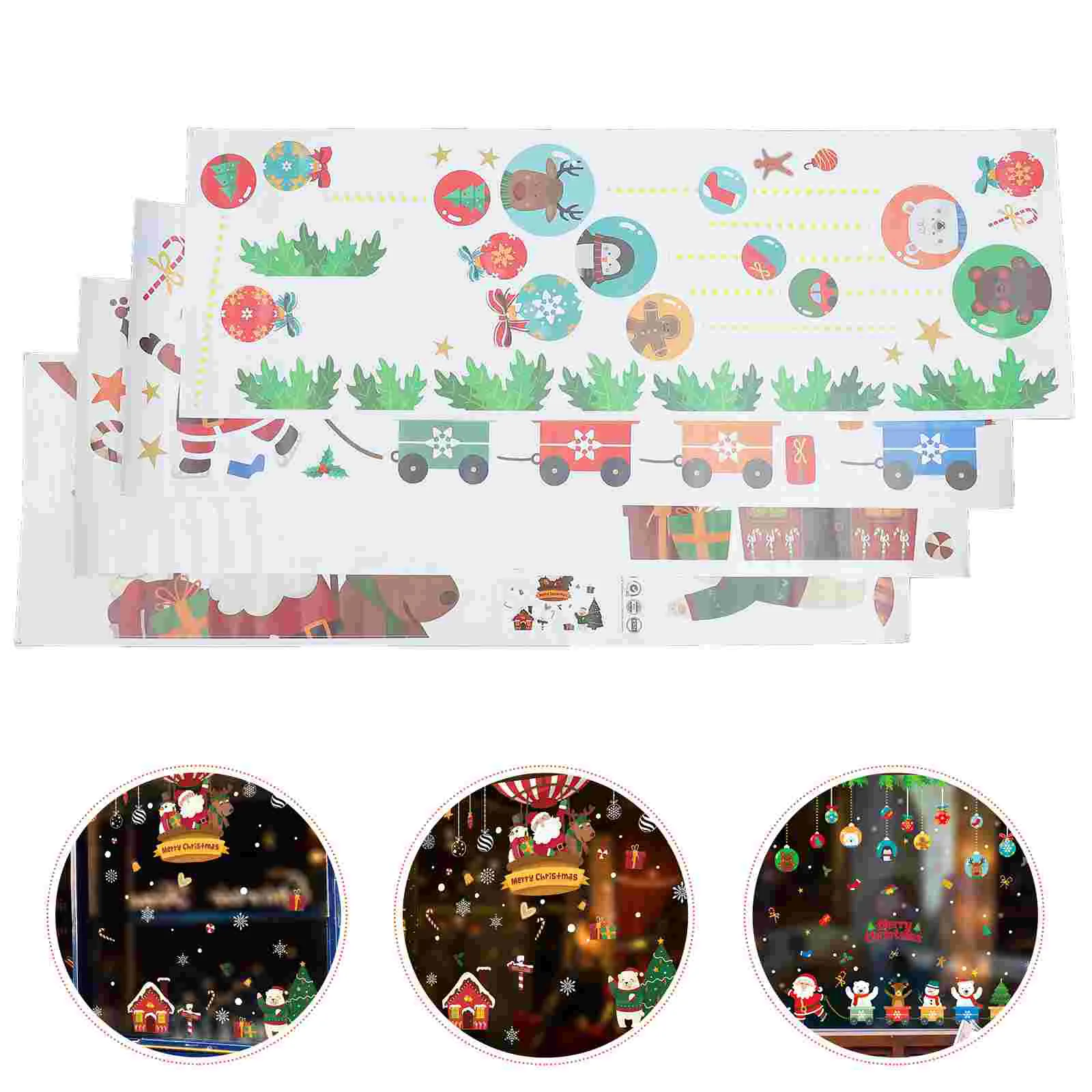 

Window Sticker Christmas Holiday White Winter Decals Stickers Showcasecling Wall Festivedoor Snowflakes Year New Adhesive Self
