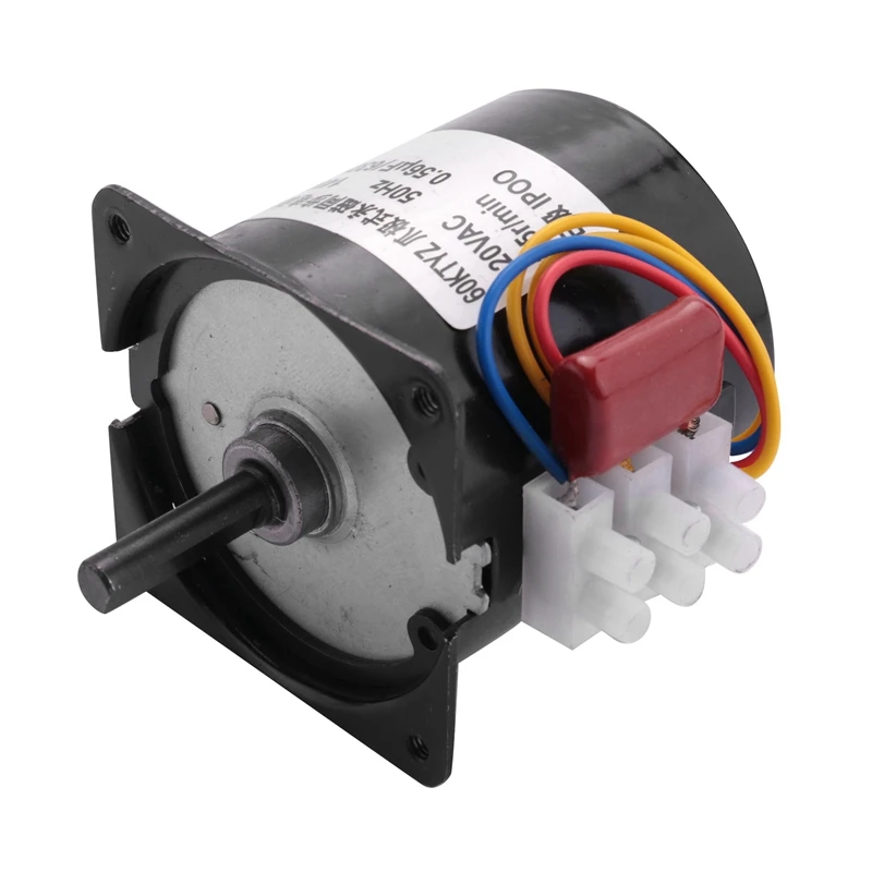 

6X 220V AC Synchronous Gear Motor 60KTYZ 60-KTYZ Permanent Magnet Synchronous Gear Motor 220V 2.5 Rpm