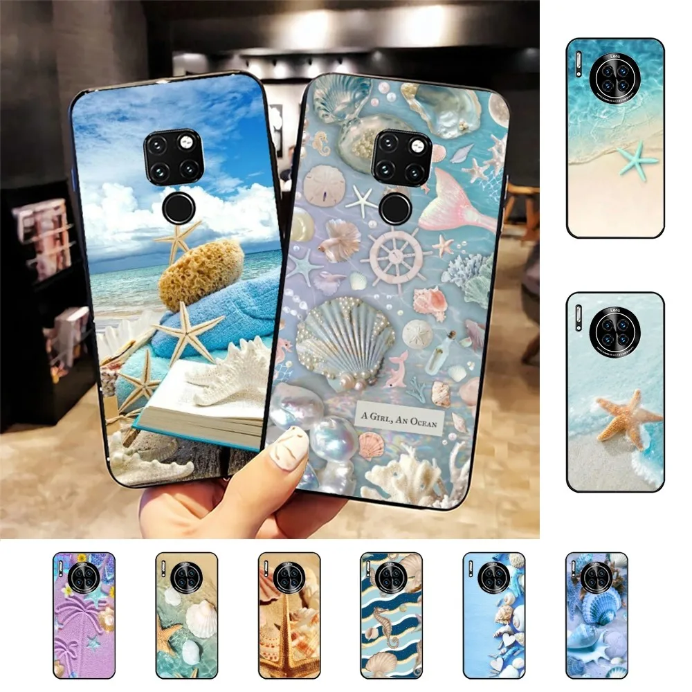 

Sea Shell Summer Beach Phone Case For Huawei Mate 10 20 30 40 50 Lite Pro Nova 3 3i 5 6 SE 7 Pro 7SE