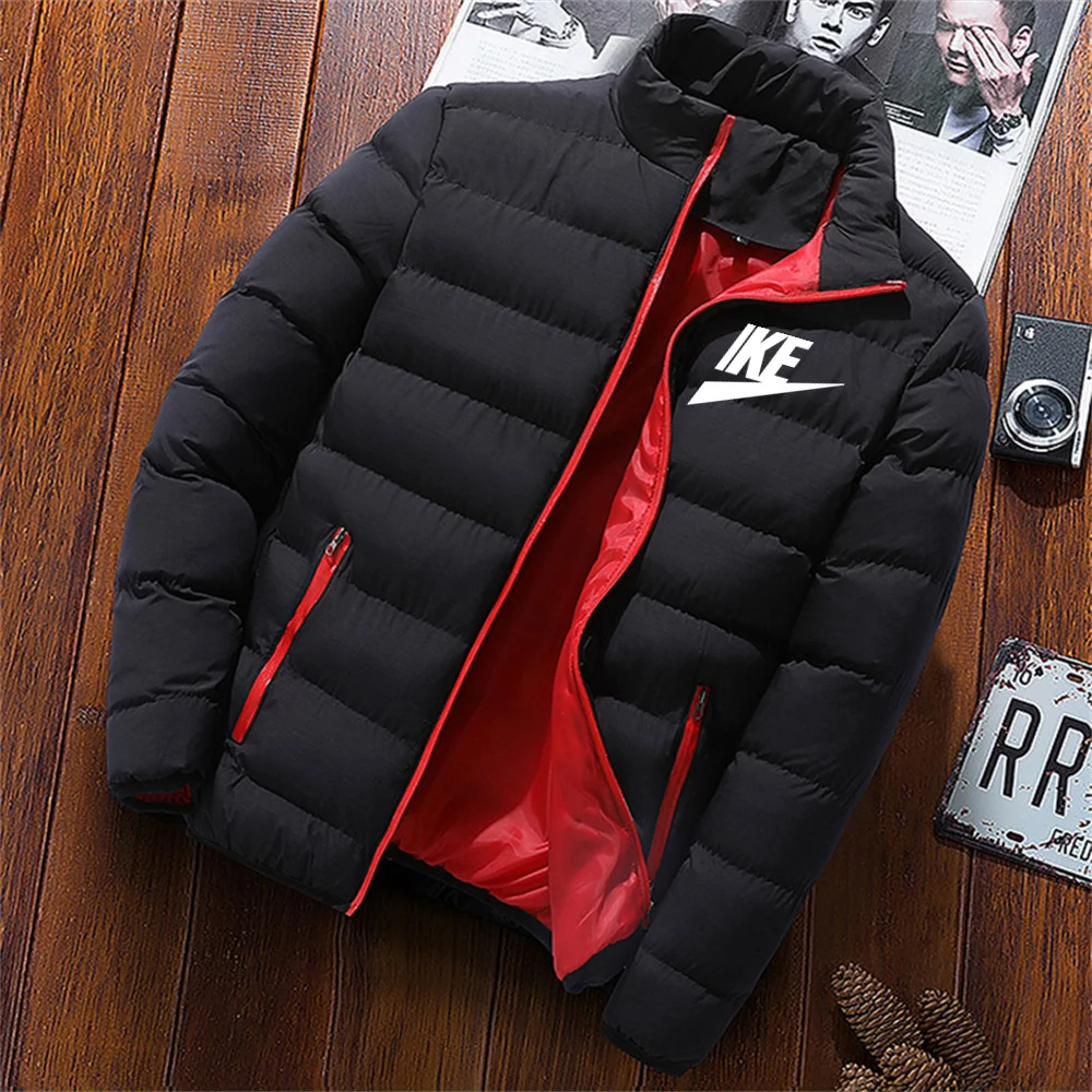 

Мужская куртка на молнии, повседневная куртка-пилот, воротник-шарф, модная женская куртка, осень/зима, новинка 2023, теплая хлопковая куртка 2