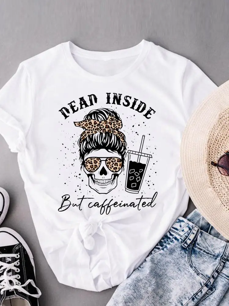 

Clothing T-shirts Coffee Love Funny Cute Short Sleeve Clothes Fashion Casual Ladies Women Print Female Summer T Graphic Tee