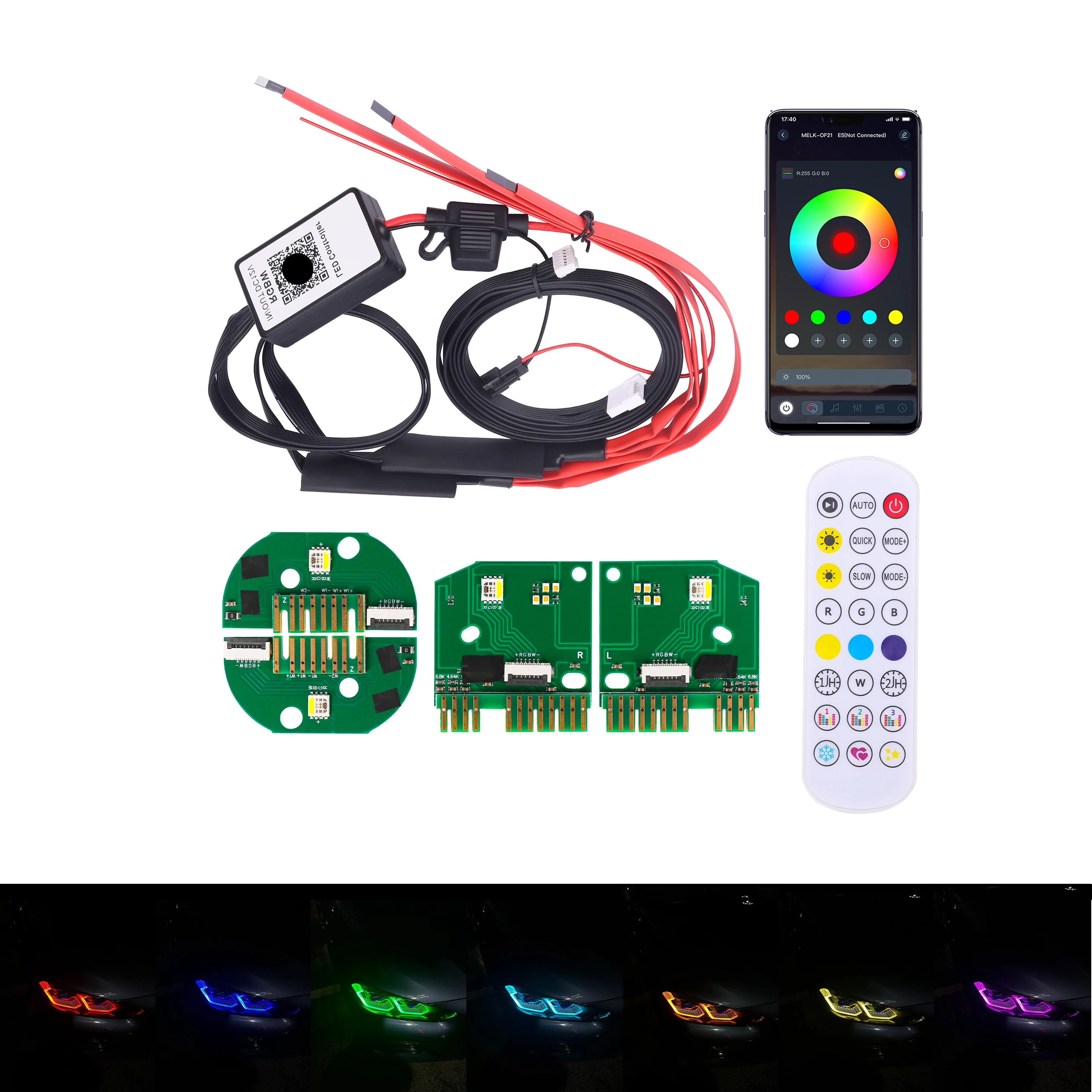 RGBW для BMW M8 F92 G14 G15 G16 серии 8 CSL лимонно-желтый DRL RGB многоцветные светодиодные платы