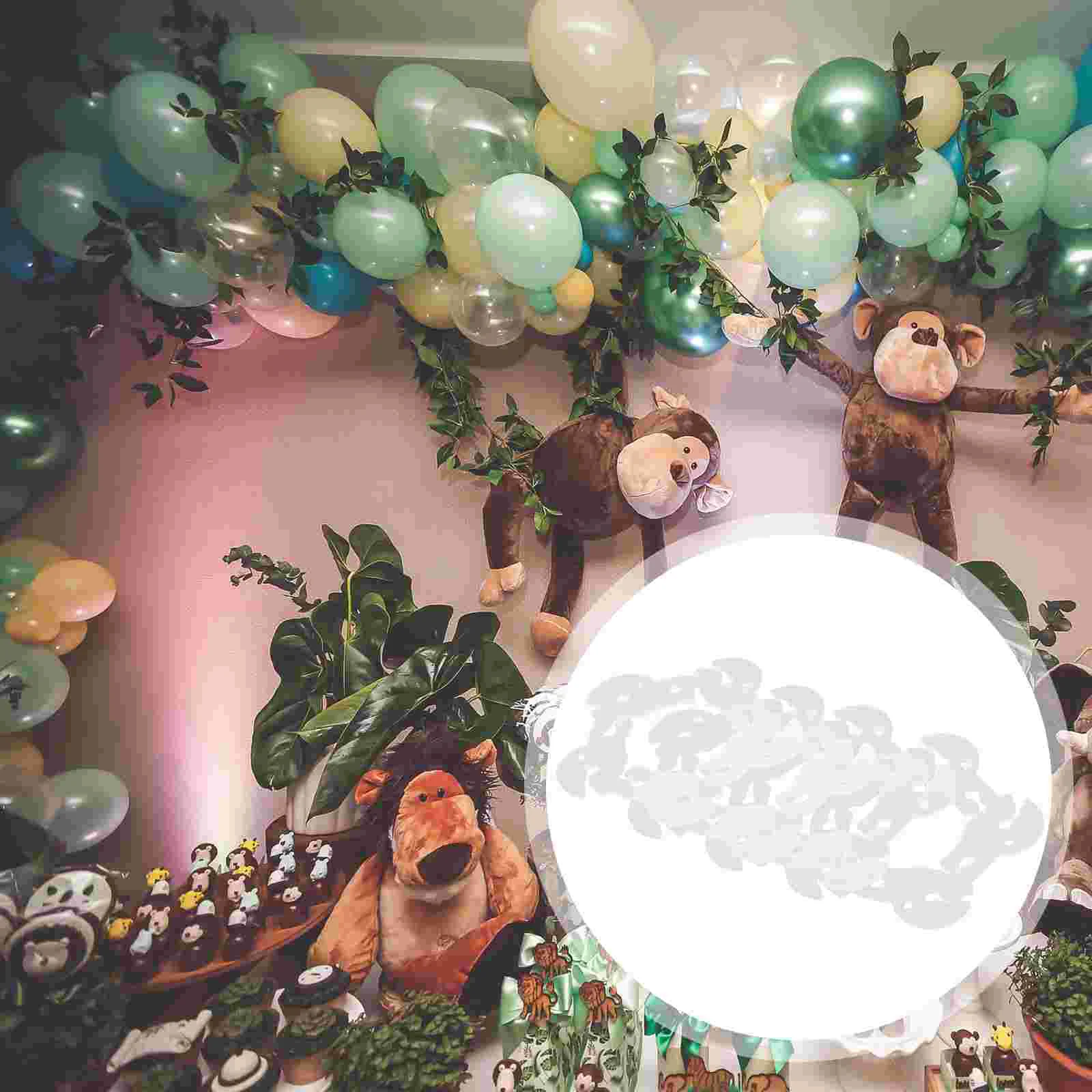 

100 Pcs Arch Wedding Decor Balloon Tie Tool Fixed Buckle Folder Connectors Clip Holder Plastic Balloons Column Stand