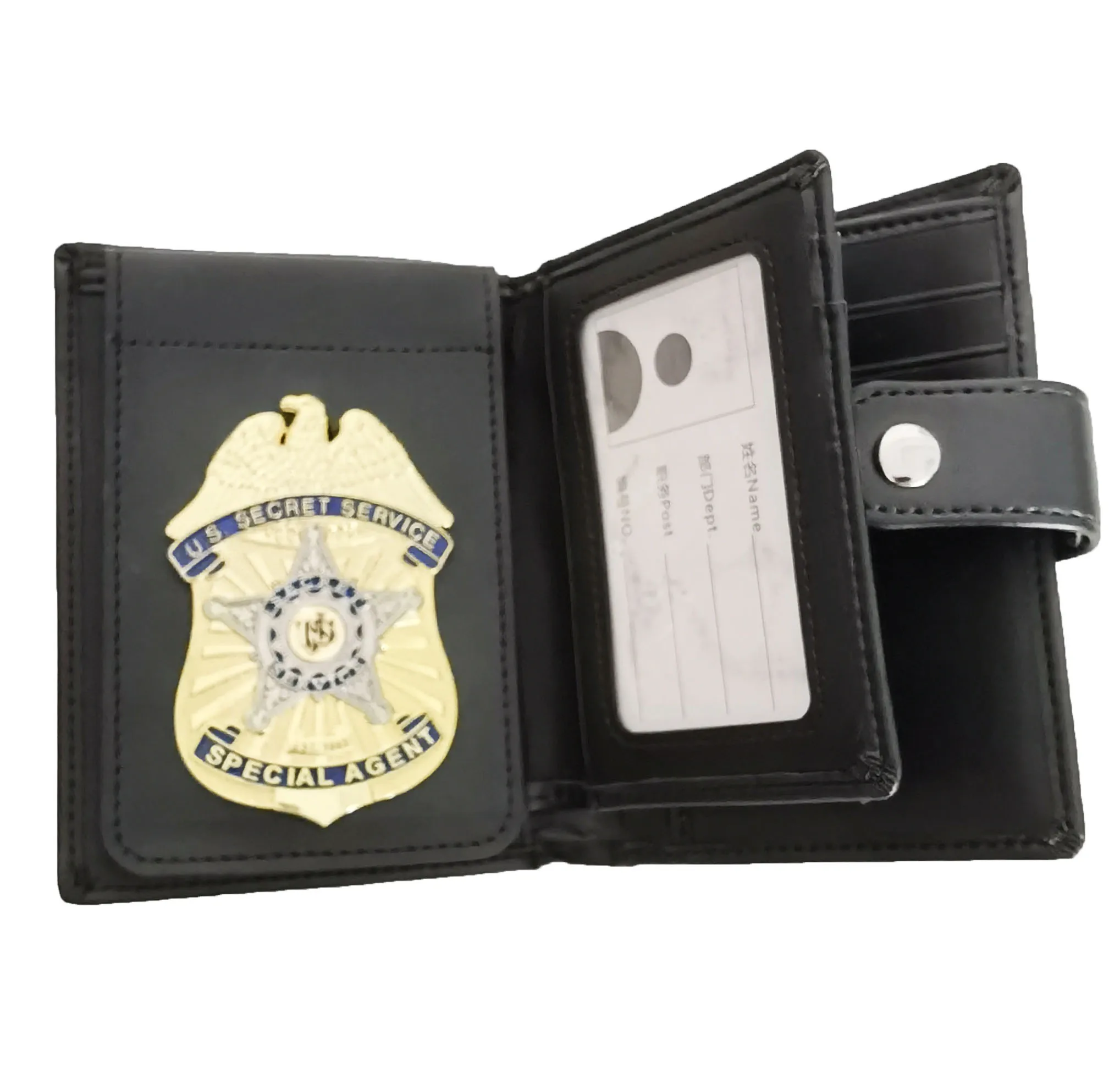 

U.S. Secret Service / USSS metal badge and Multi layer multifunctional Wallet