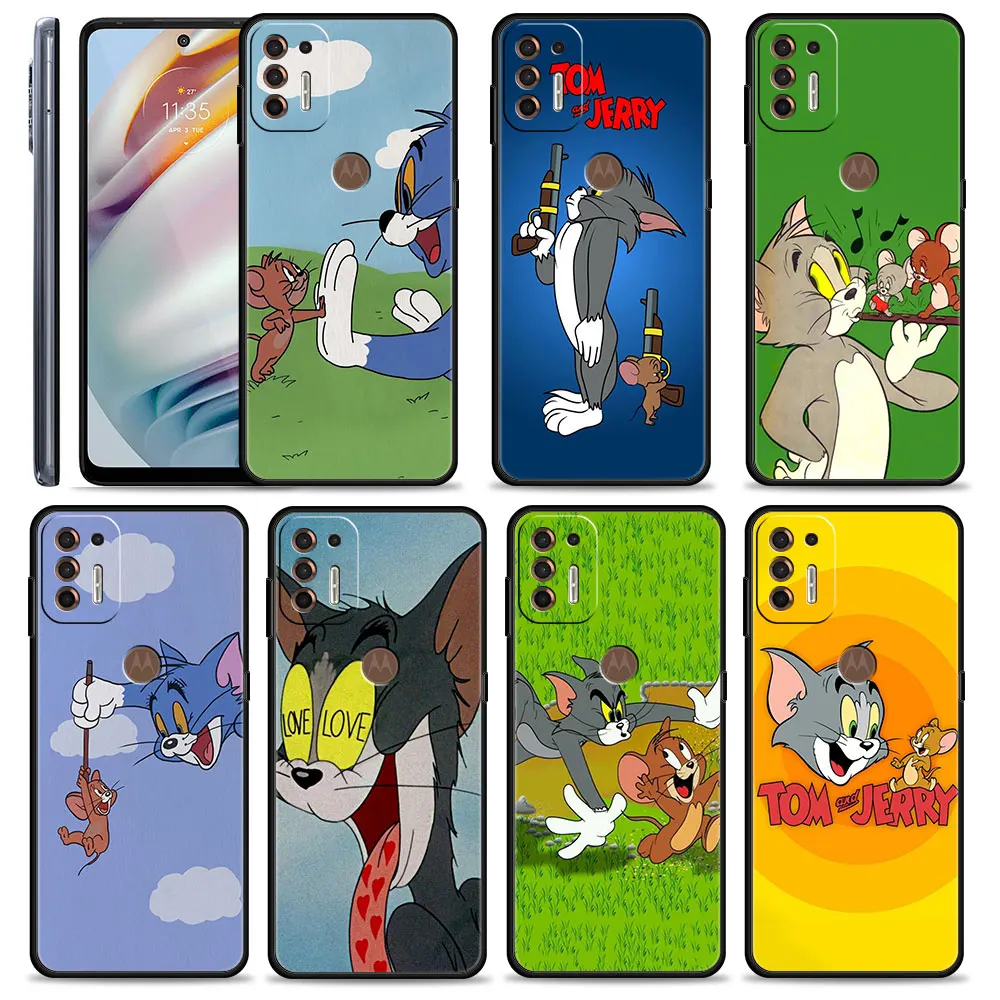 

Funny Cartoon Cat And Mouse Phone Case for Samsung Galaxy A50 A70 A30 for Moto G60 G30 G9Plus for Nokia X10 for Oppo Realme 8 7