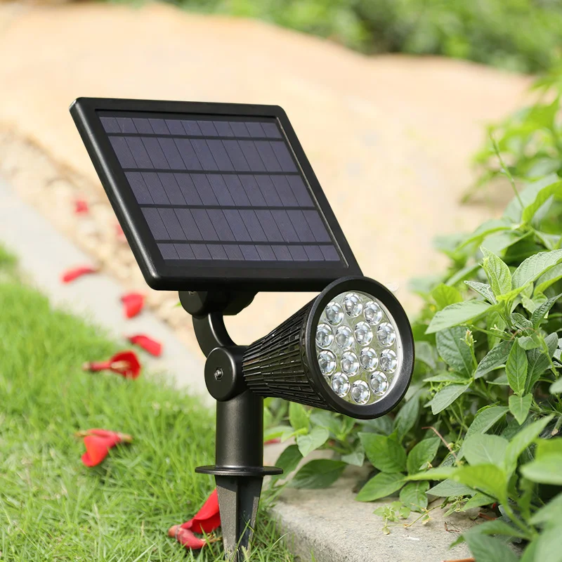 

Waterproof Ip65 Lamp Solar Lighting RGB Color Outdoor Lawn Decorative Bright Fixtures Wall Led Garden Spotlight Landscape Light