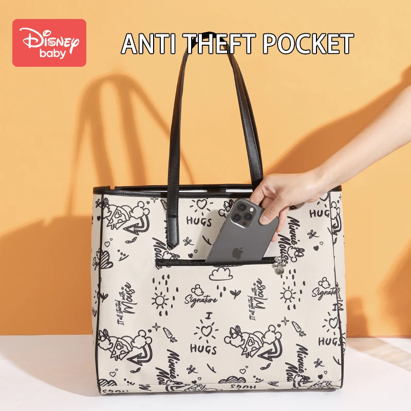 Disney Mickey's Original New Diaper Bag Handbag Luxury Brand Baby Diaper Bag Handbag Large -capacity Travel Mommy Bag