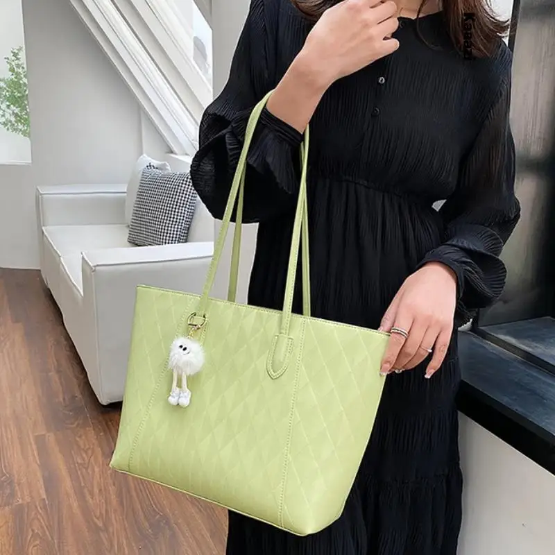 

Стильные женские сумки через плечо, дизайнерские сумки высокого качества 2023, роскошная вместительная кожаная сумка-тоут для женщин, для работы