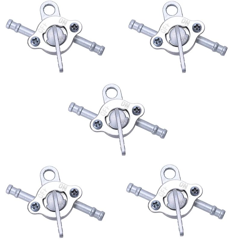 

5X Petrol Fuel Tank Valve Tap Switch Cock Petcock Pocket For Atv Quad Dirt Pit Bike