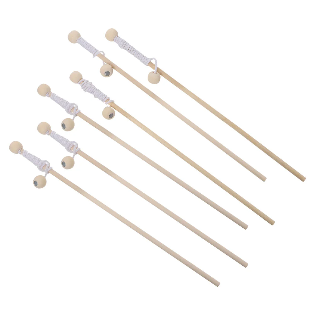 

6 Pcs Fishing Rod Interesting Toy Game Wooden Rods Telescopic Pole Kindergarten Kids Telescoping Magnet Magnetic Poles Catching
