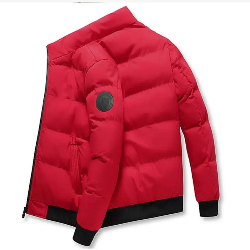 

Autumn Winter Jacket Men Bomber Jacket Casual Thicken Cotton Padded Jacket Slim Fit Men Fashion Clothing 2023 Streetwear Coat