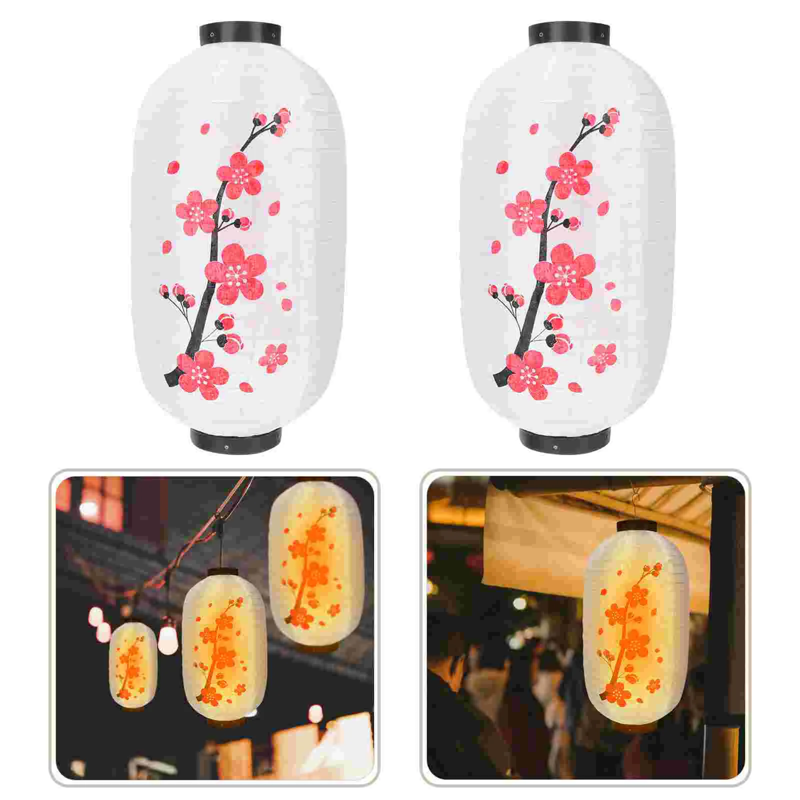 

Lantern Japanese Sushi Hanging Bar Restaurant Outdoor Plum Japanes Lampshade Led Asian Artistic Chochin Paper Festival Style