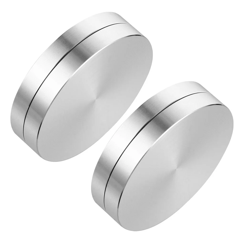 

2 Pcs Bearings Table Turntable Cookie Cake Baking Tray Stand Cake Stand Rotating Dining Table Aluminum Turntable Paper Cup Base