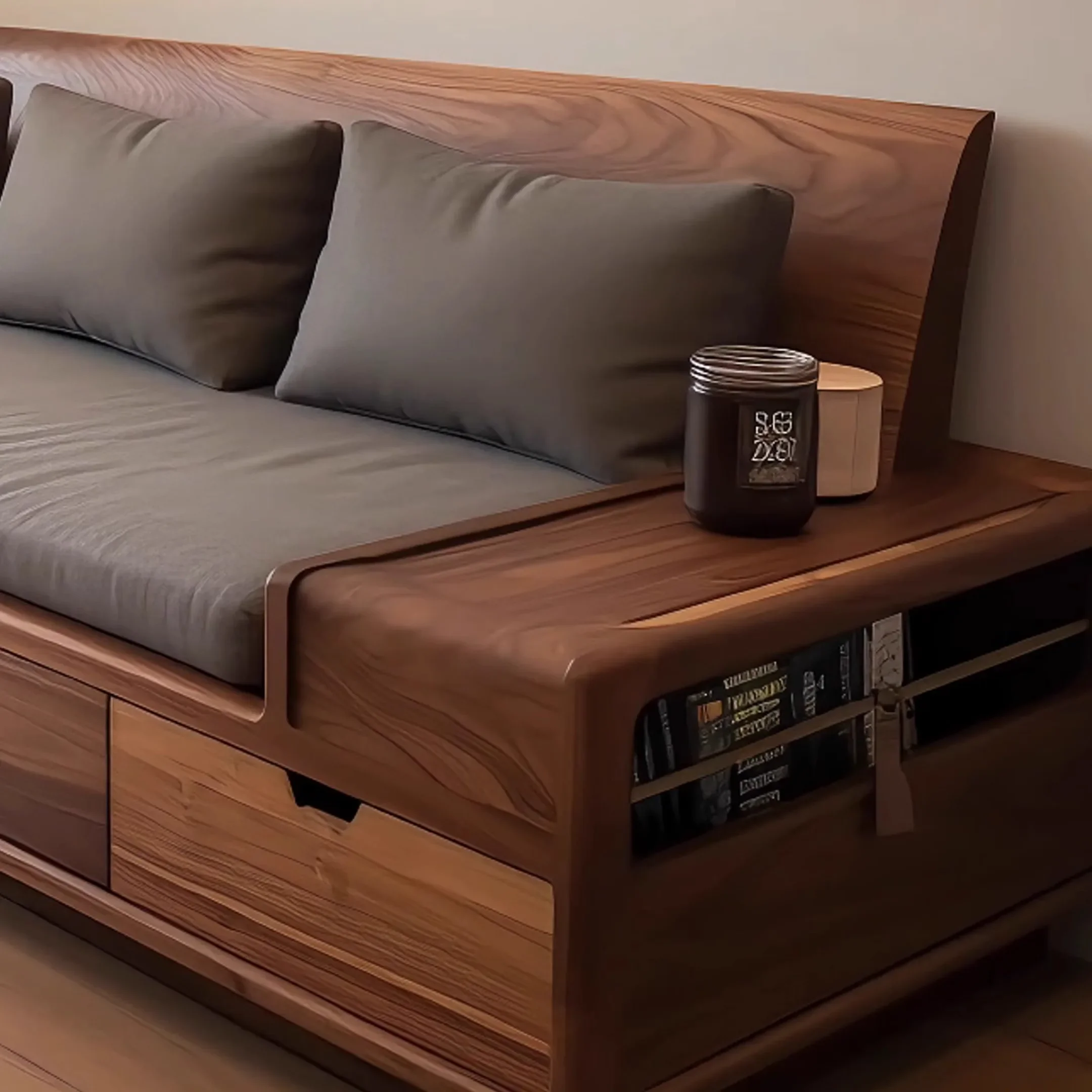 l Новый китайский диван из черного ореха комбинация зимы и лета двойного