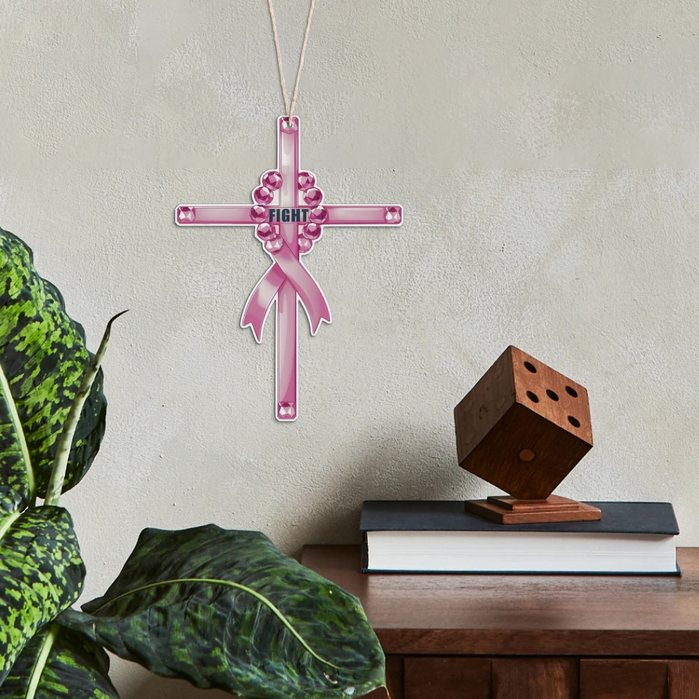 Декор Putuo 1 шт. Розовый Крест деревянная подвесная нашивка настенный для дома