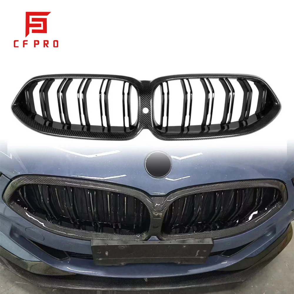 V-образный передний бампер из сухого углеродного волокна воздухозаборник