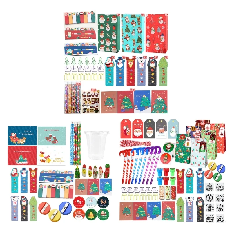 

Chrismas Gifts Pencil Set Christmas Gifts Kids Chrismas Gifts Stationery Kits Christmas Stationery Gift Set Eraser Suite D5QC
