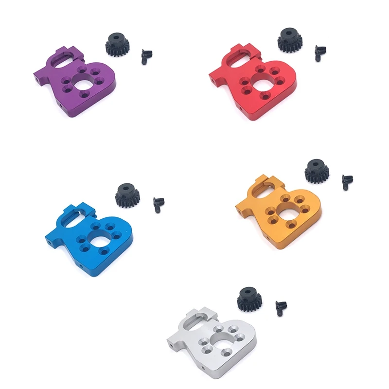 

Metal Motor Mount Holder And 19T Motor Gear For Wltoys 144002 144010 124016 124017 Brushless RC Car Parts