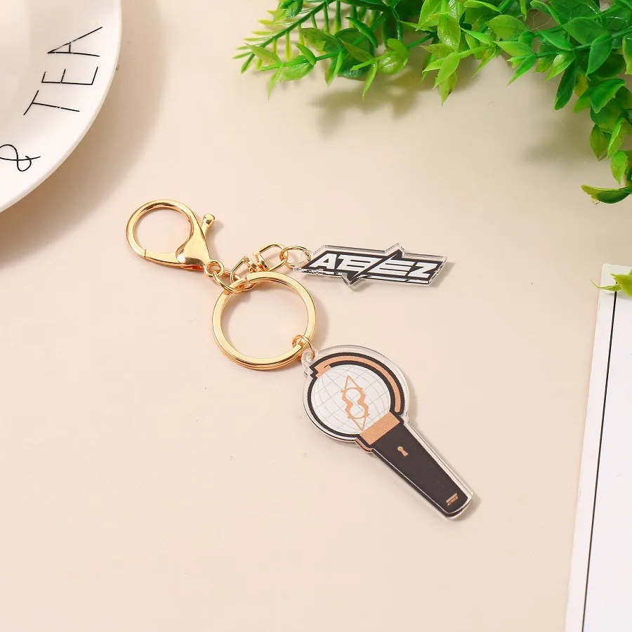 KPOP (G)I-DLE ATEEZ ASTRO Lightstick двусторонний акриловый брелок KARINA CHAERYEONG YUQI периферийный