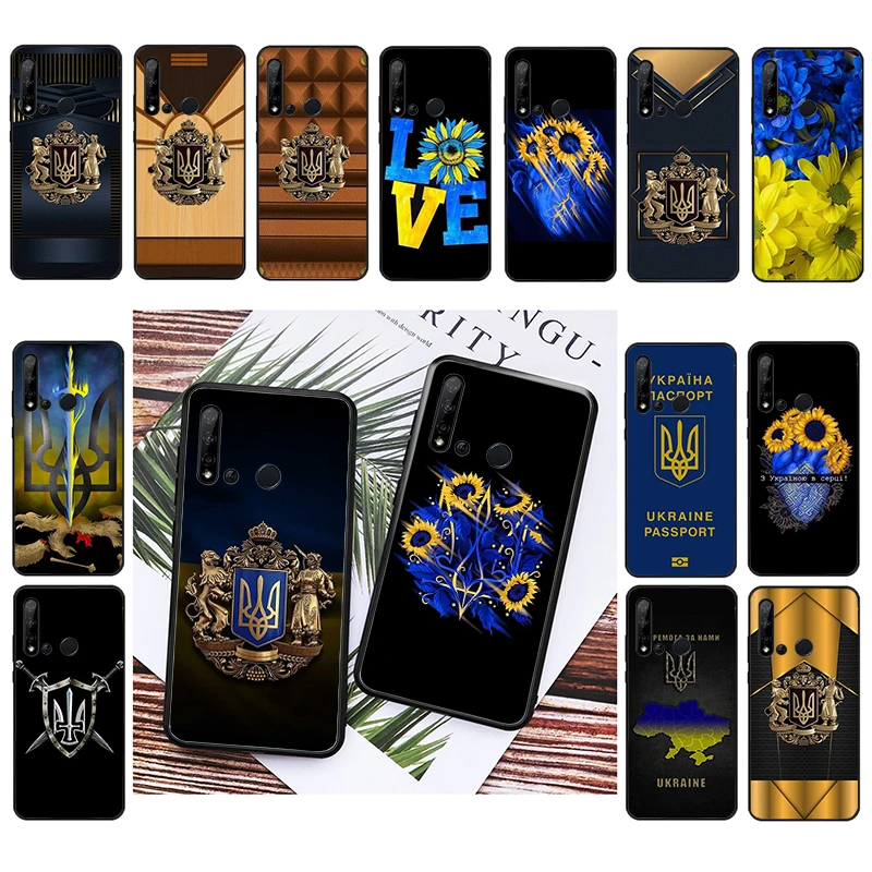 

Ukraine Flower Phone Case For Huawei P50 Pro P30 P40 Lite P40Pro P20 lite Mate 20 Pro Nova Y70 Y90 9 SE P Smart Case Capa Funda