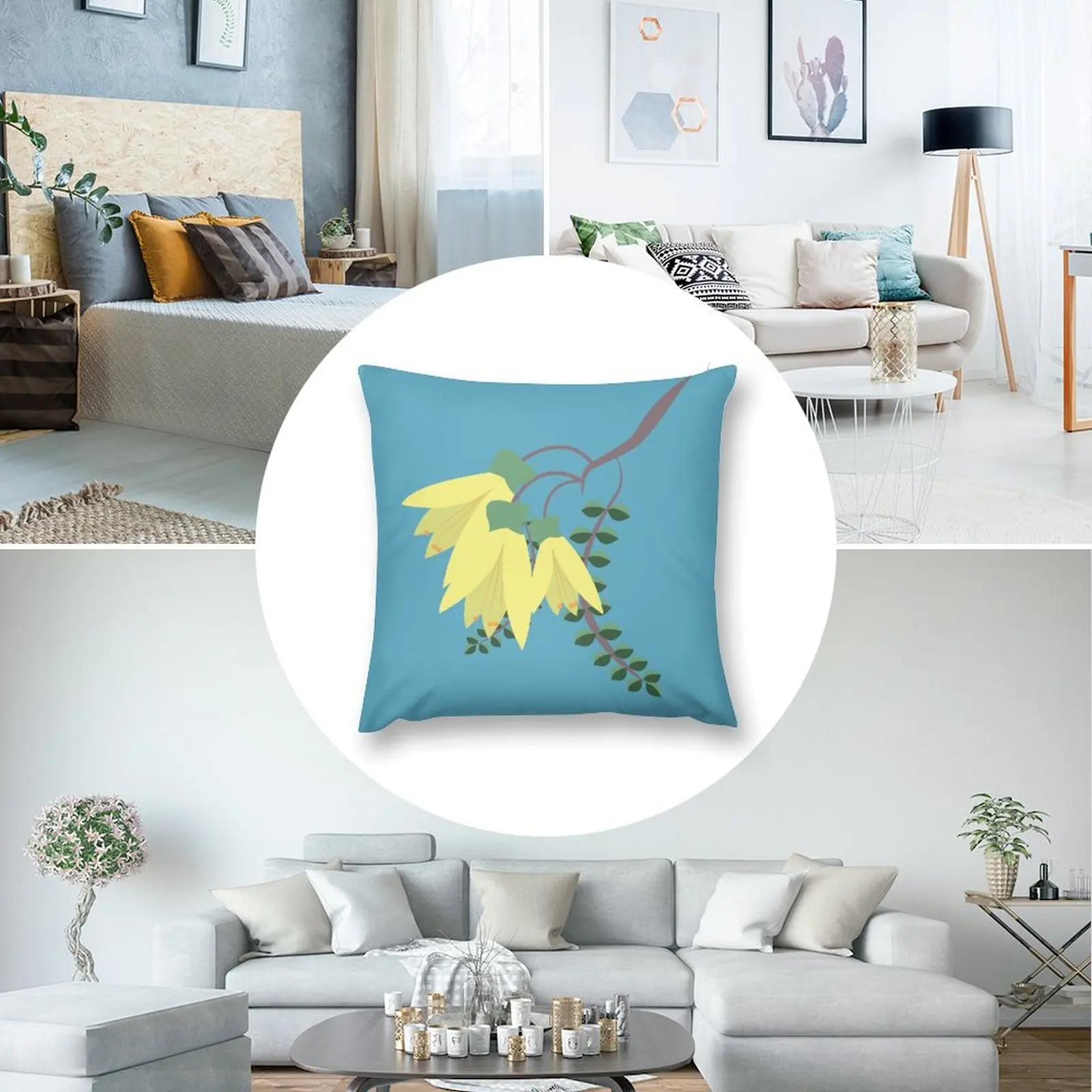 Декоративные декоративные подушки Kowhai для гостиной