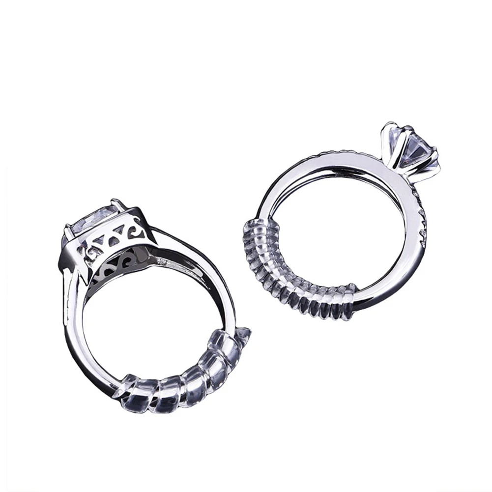 

Loose Protection Ring Size Adjuster Portable DIY Guard Invisible Transparent Tightener Reducer Resizing Tool Soft Home