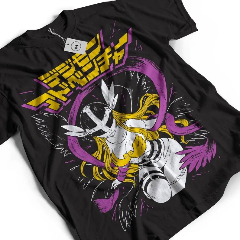 Футболка японского аниме кот гатомон рубашка манга футболки с графикой круто