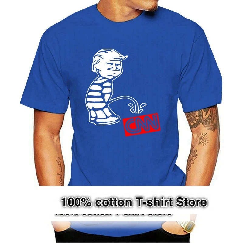 Pee On CNN Funny T-Shirt Tabloid Fake News Anti Media Establishment Kek