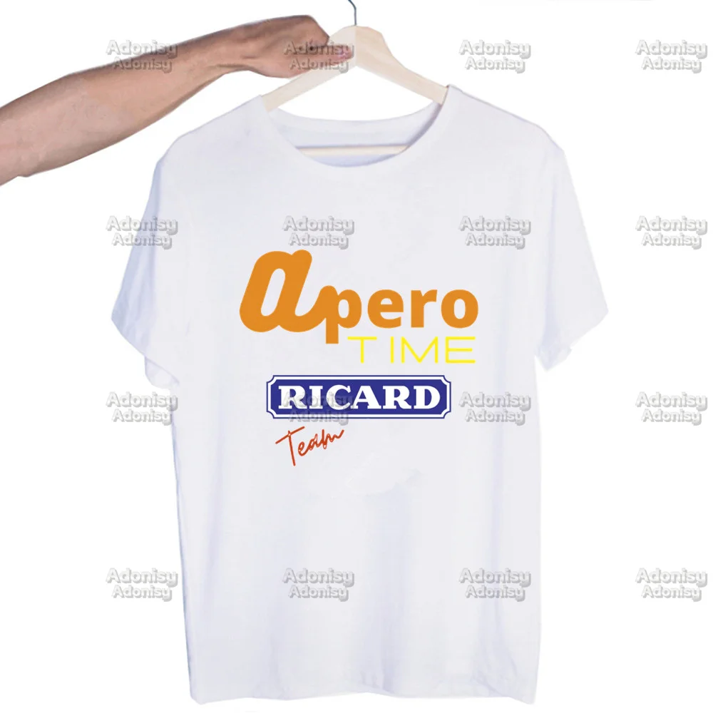 

Ricard New Men T Shirt Fashion Print Summer Mens Novelty Short Sleeve T-shirt Men Funny Tops Woman Tshirts Streetwear