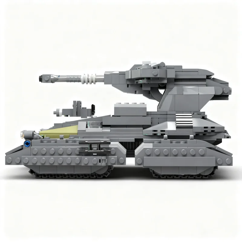 Фото 870 деталей MOC Space M808C «Скорпион» — основной боевой танк, модель из строительных блоков, подарок на Рождество, день рождения, образовательная игра, идея для творчества своими руками. №3