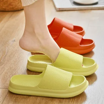 Women Thick Sole Eva Slippers Bathroom Anti-Slip Home Slipper Soft Sandals Summer Beach Slides Indoor Mute Household Flip Flops 1
