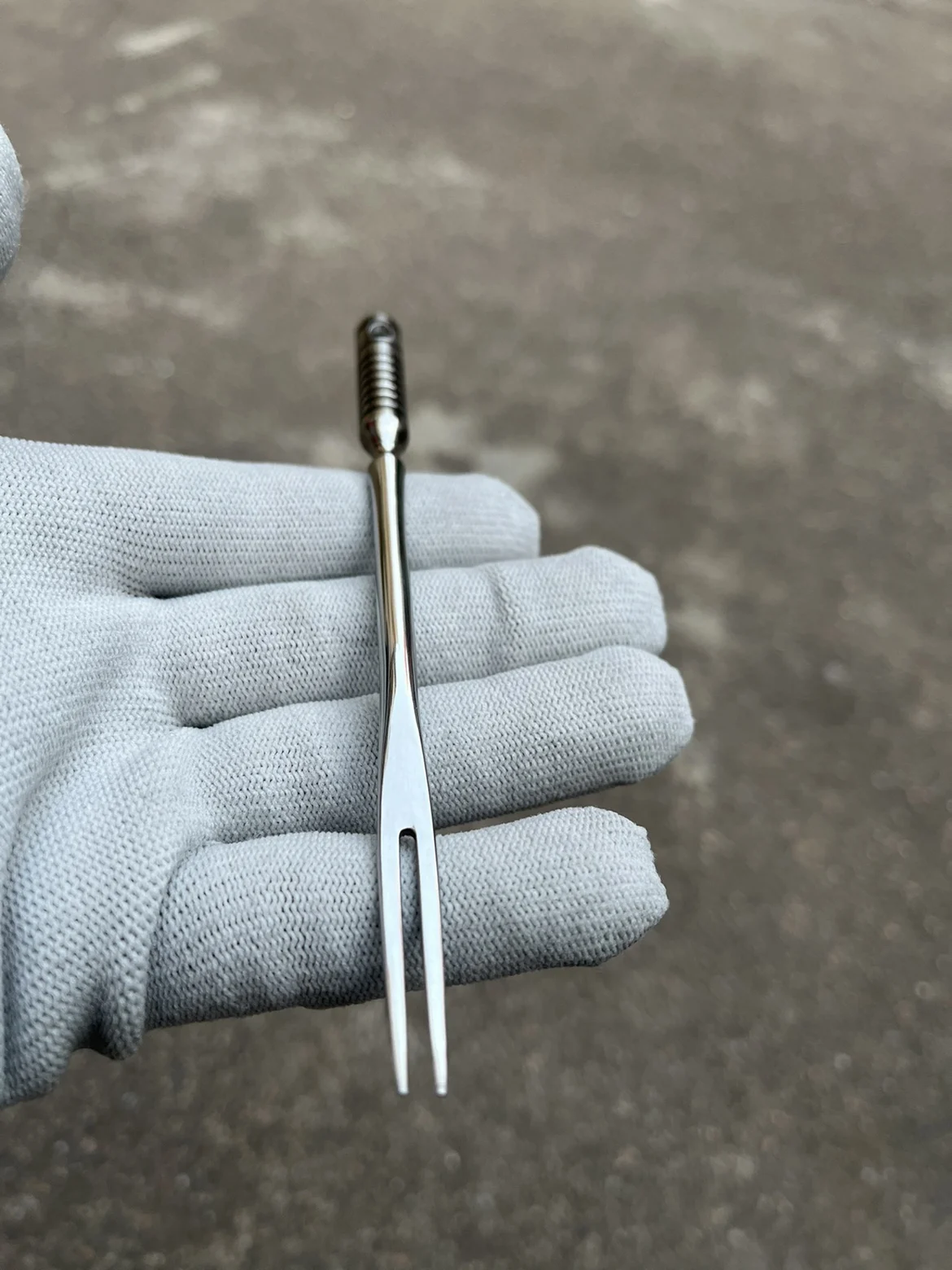 Вилка из титанового сплава, 1 шт., портативная вилка для коктейля, салата, фруктов, для путешествий