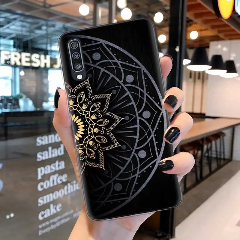 Чехол с мандалой чакрами и йогой для Samsung S21 S20 Ultra S21FE мягкий чехол из ТПУ Galaxy S10 5G S9