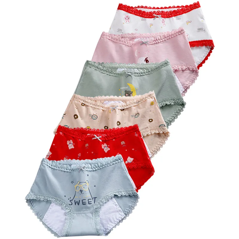 

6pcs/lot Period Underwear woman set Leakproof Women's briefs very Abundant Flow Menstrual Panties Cotton sexy lingerie for women