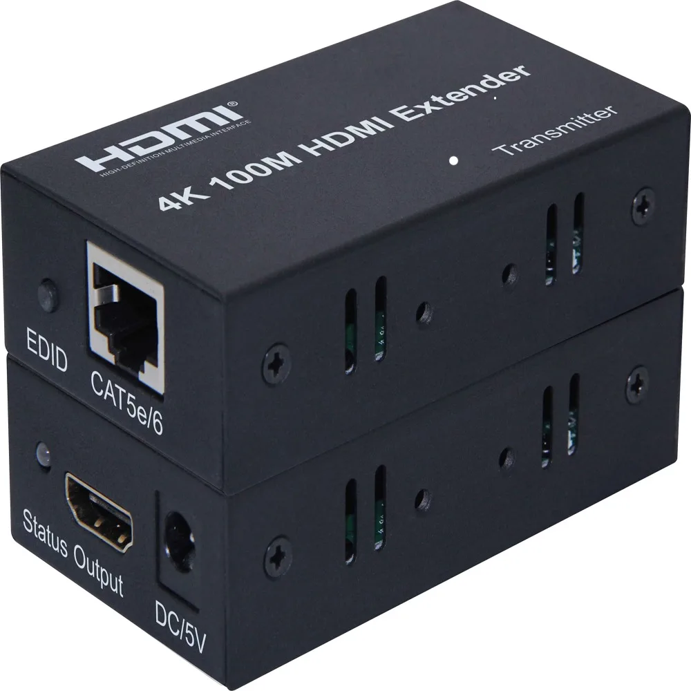 

100 м 4K HDMI удлинитель через один сетевой кабель Cat5e Cat6