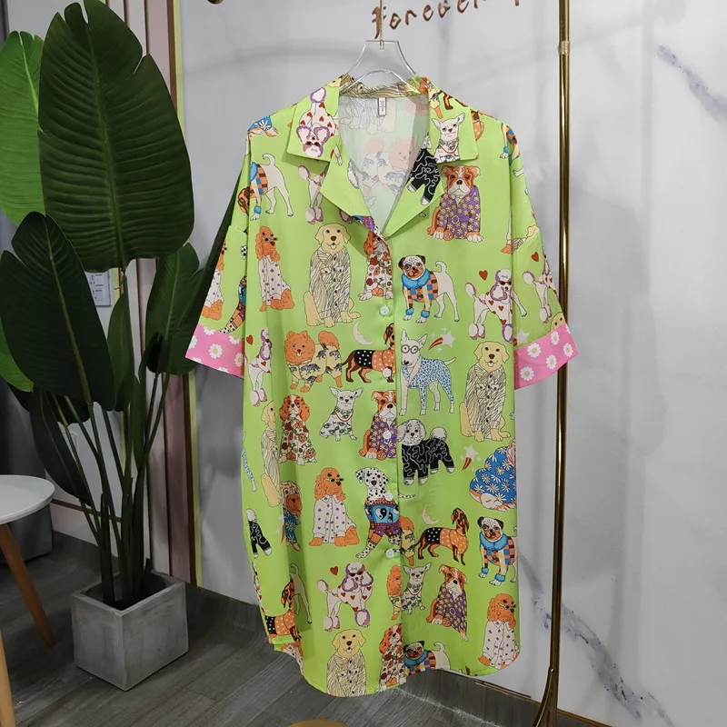 Новая женская шелковая ночная рубашка Высококачественная Домашняя одежда юбка