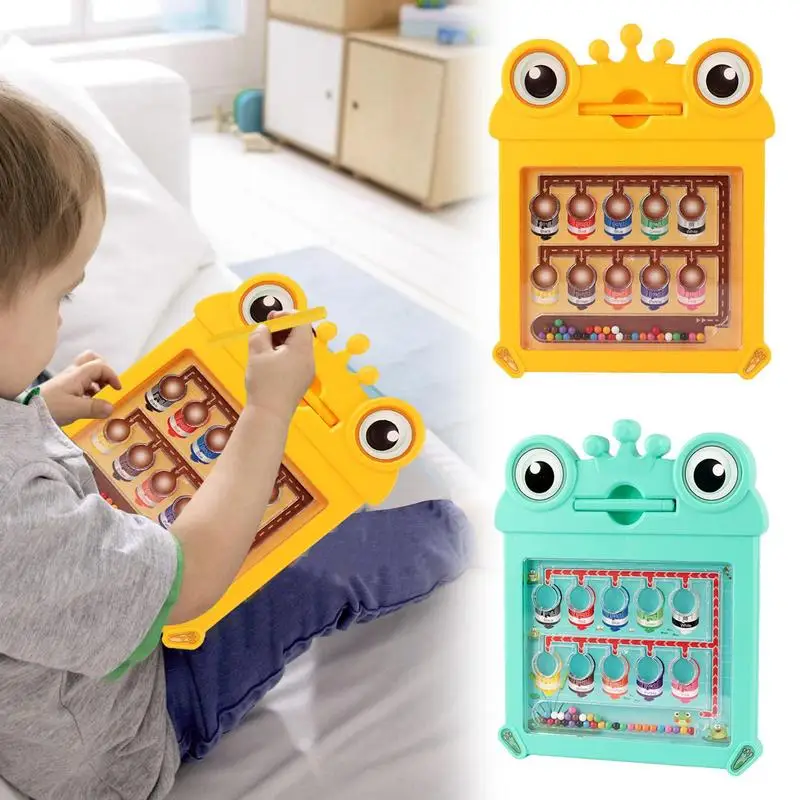 

Magnetic Color Sorting Board Matching Puzzle Magnet Montessori Board Game For Kids Portable And Sturdy Color Matching Game Toy