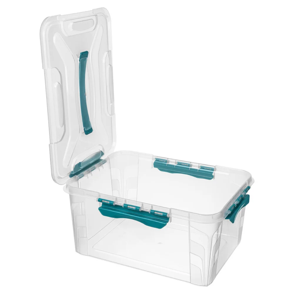 Ящик для хранения универсальный с замками и ручкой Econova Grand box 15 3 л 39х29х18 см