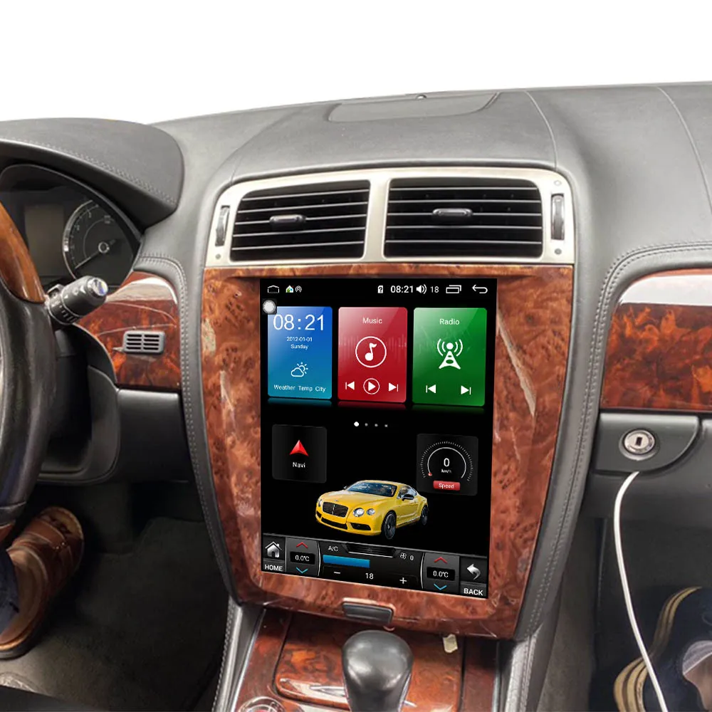 Android 13 8 + 256 ГБ Вертикальный экран для Jaguar XK XKR Tesla Радио Автомобильный GPS-навигатор