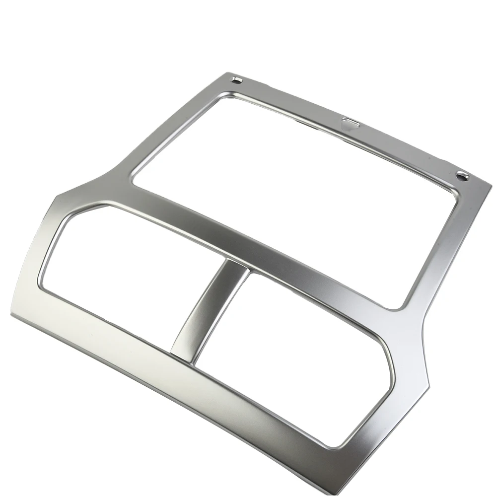 

Center Console Trim Dashboard Trim Matte Silver Navigation Frame Parts Vehicle 1pcs Cover Trim Decor Quality Useful