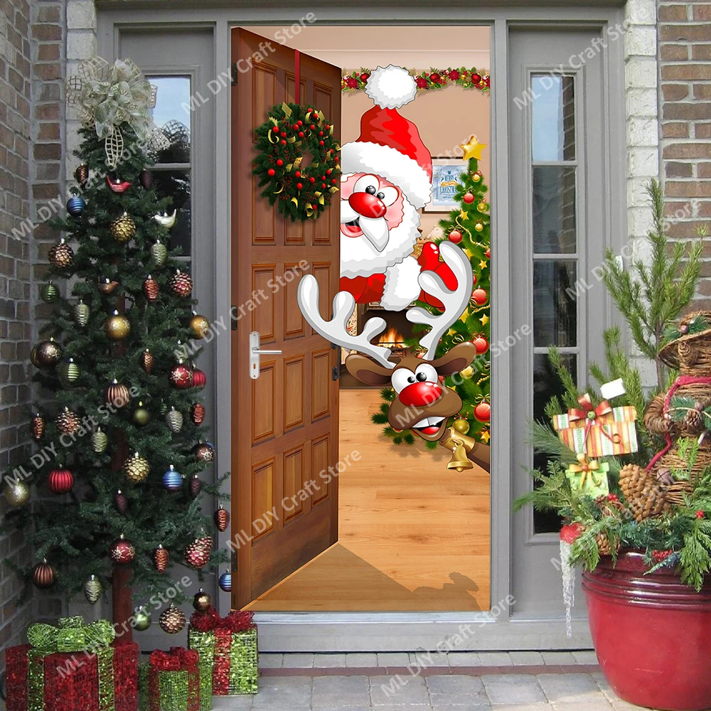 

Рождественские наклейки на дверь ПВХ