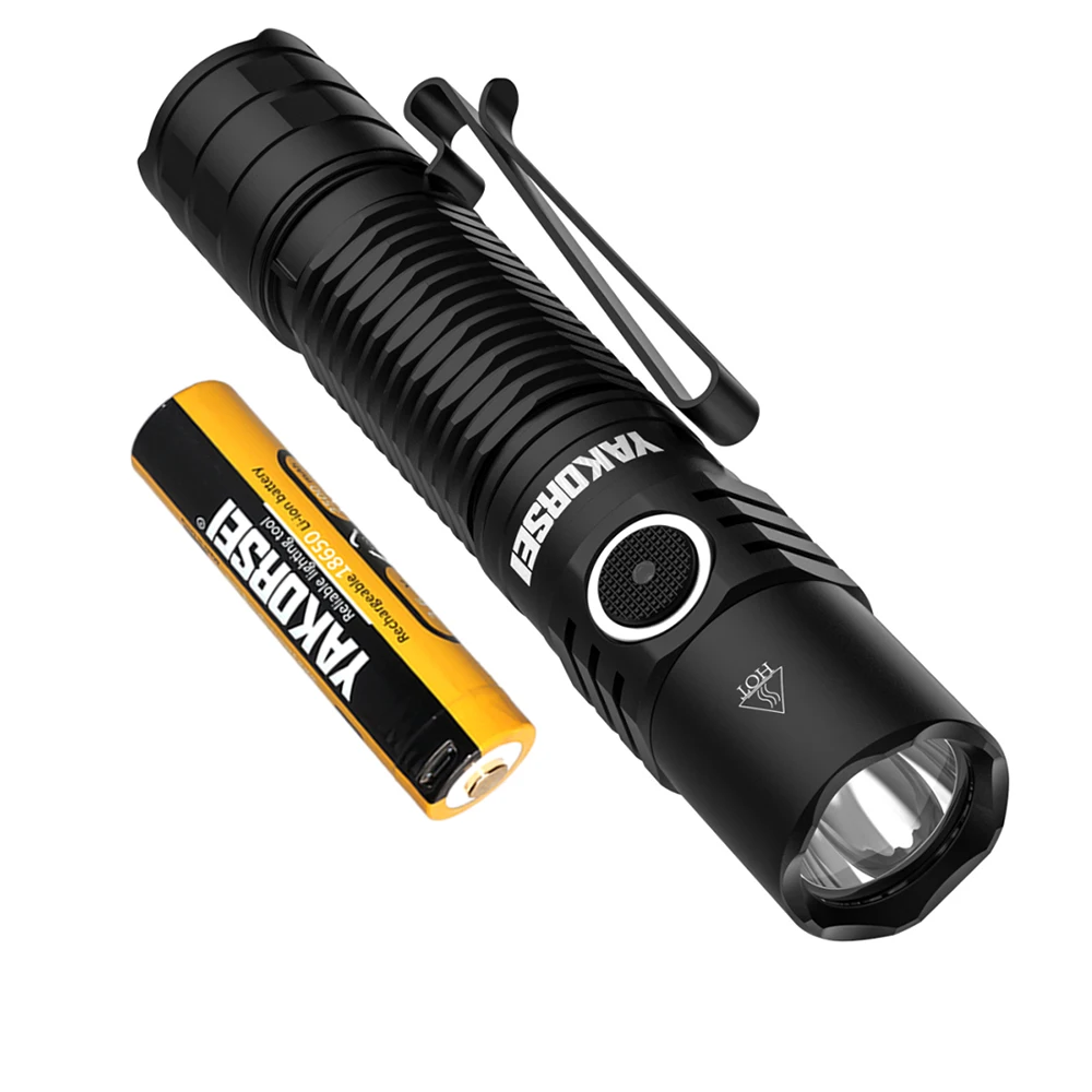 Яркий тактический фонарик Yakorsei GD12 Power ful 18650 SST40 яркий фонарь с двойным