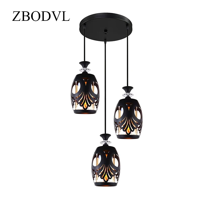 

Custom Vintage Pendant Lamp Nordic Porous Loft Bar Restaurant Coffee Shop Pendant Lights ZB204