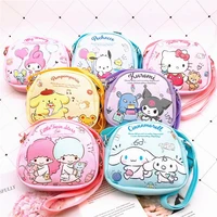 hello kitty childrens messenger bag cartoon cute shoulder bag kulome melody pu boys and girls large capacity storage bag
