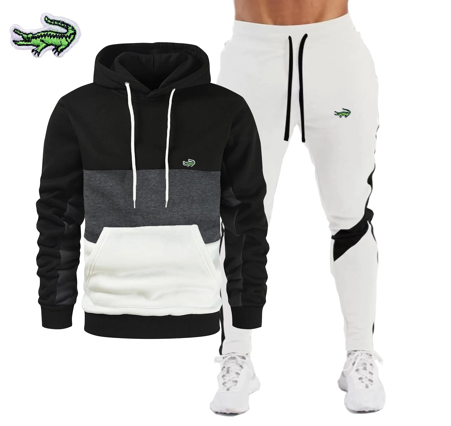 2023 New Men's Autumn Winter Sets Hoodie+Pants Pieces Casual Tracksuit Male Sportswear Brand CARTELO Clothing Sweat Suit
