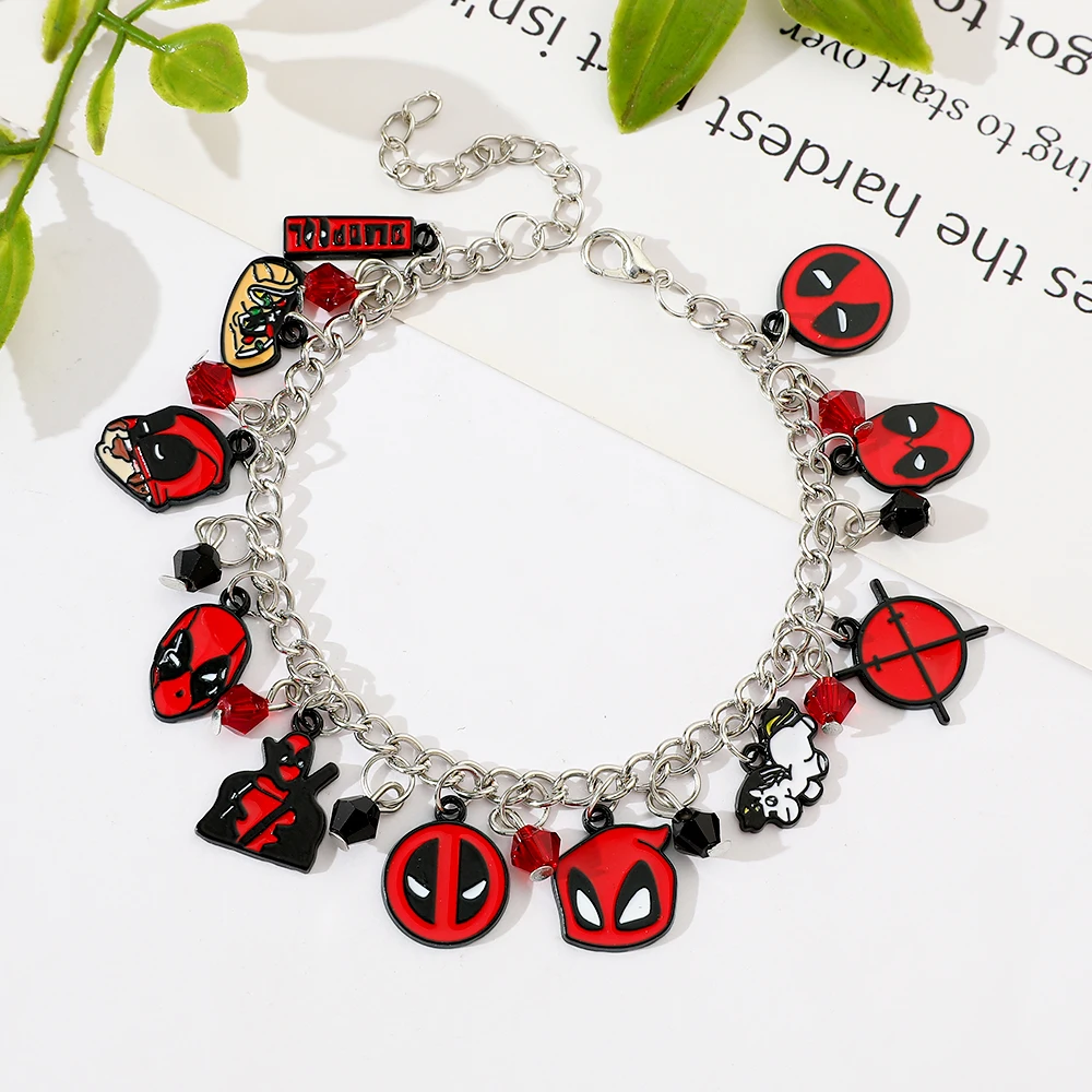 Новый браслет в стиле Дэдпула для женщин и мужчин милая женская модель Y2K цепь с